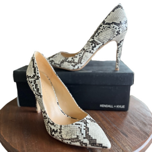 Kendall & Kyle Reese Snakeskin Heels